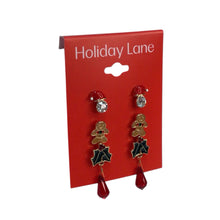 Load image into Gallery viewer, Holiday Lane Christmas Post Earrings Set