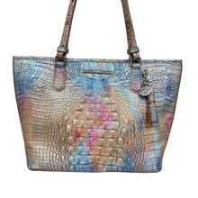 Load image into Gallery viewer, Brahmin Croc Embossed Leather Medium Asher Shoulder Bag Handbag