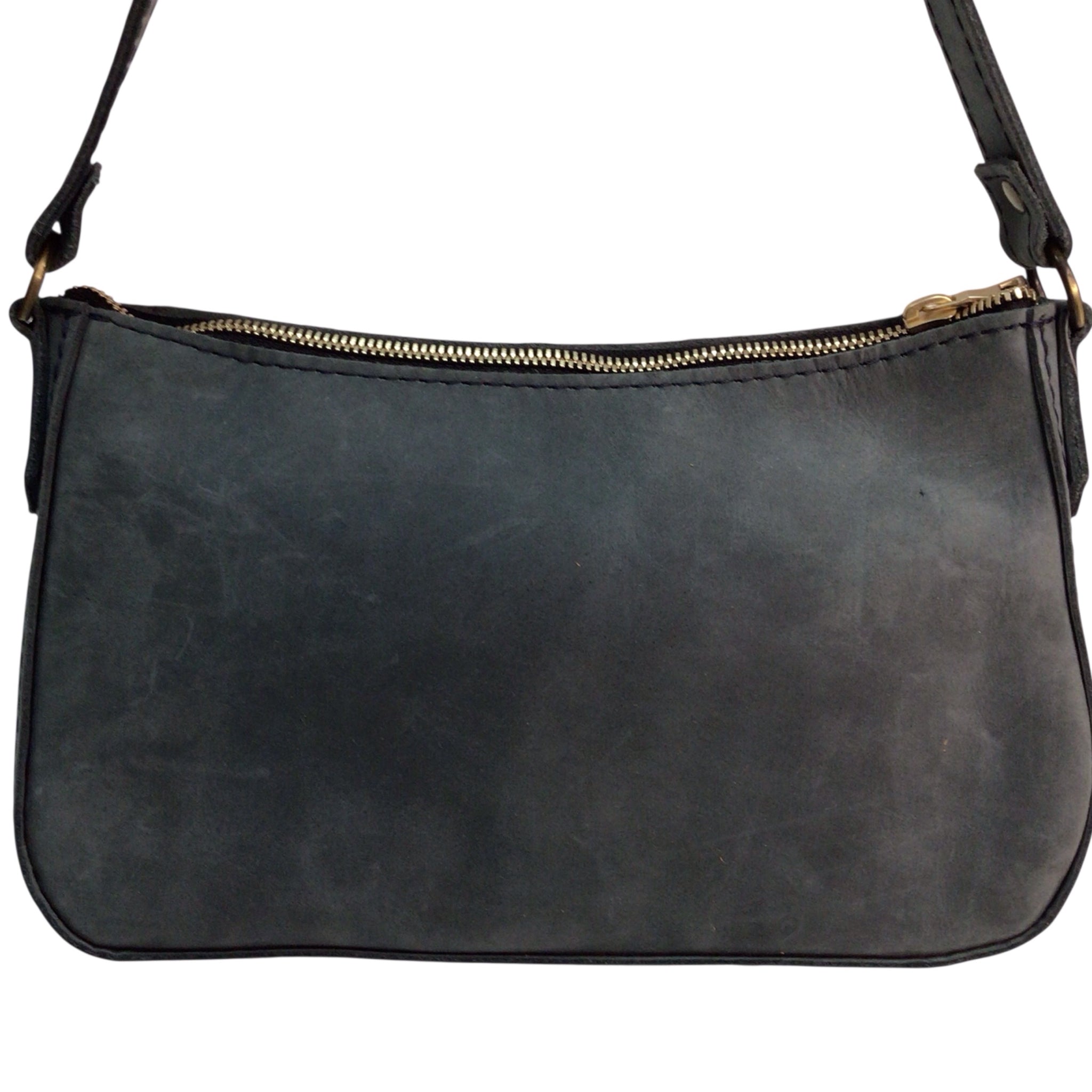 Portland Leather Small Blue Gray "Lucy Shoulder bag"/Handbag