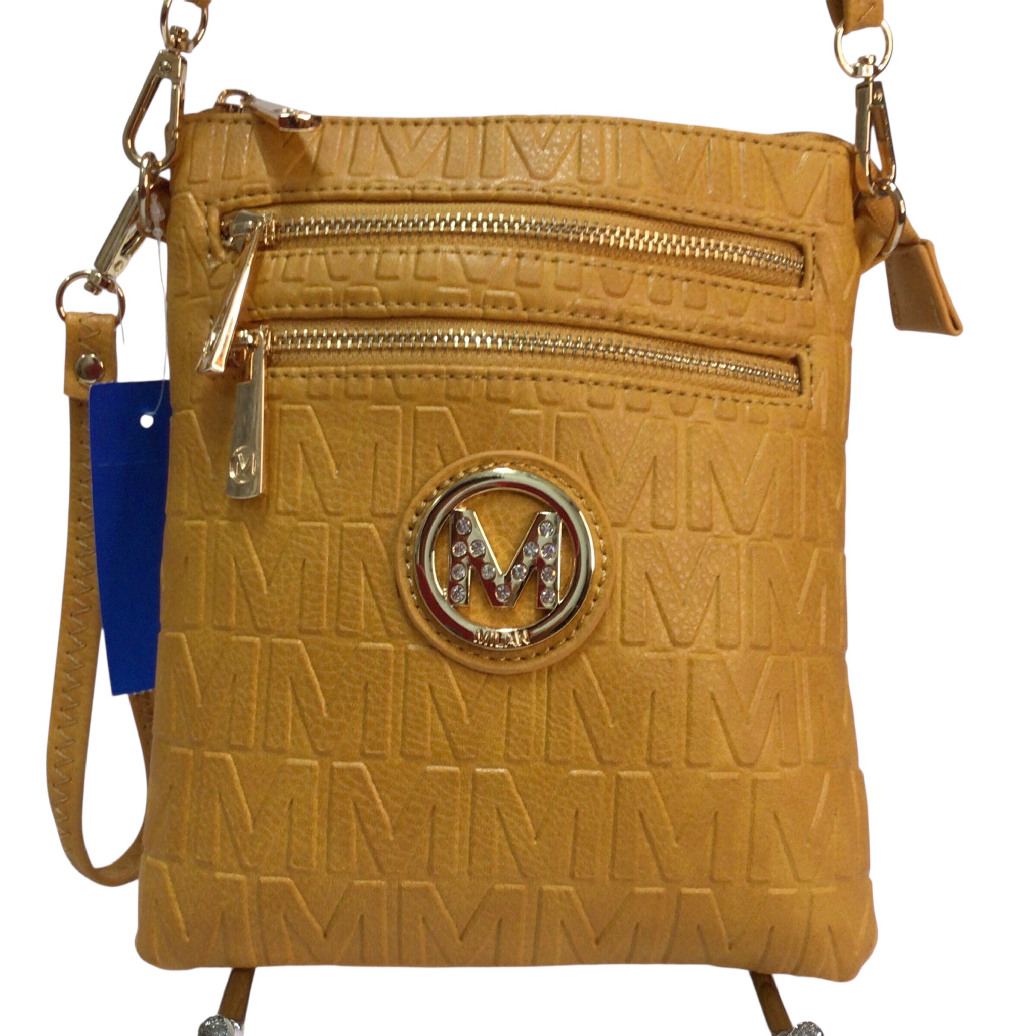 Milan Yellow Crossbody Bag Wristlet