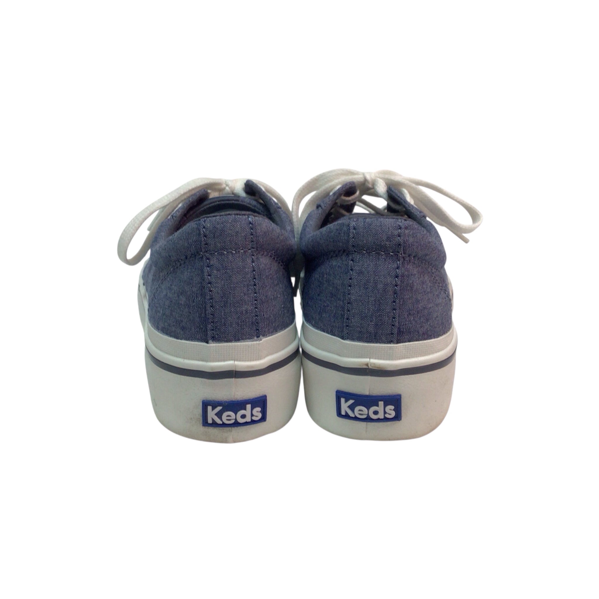Keds Lace Up Canvas Navy Sneakers Size 8.5