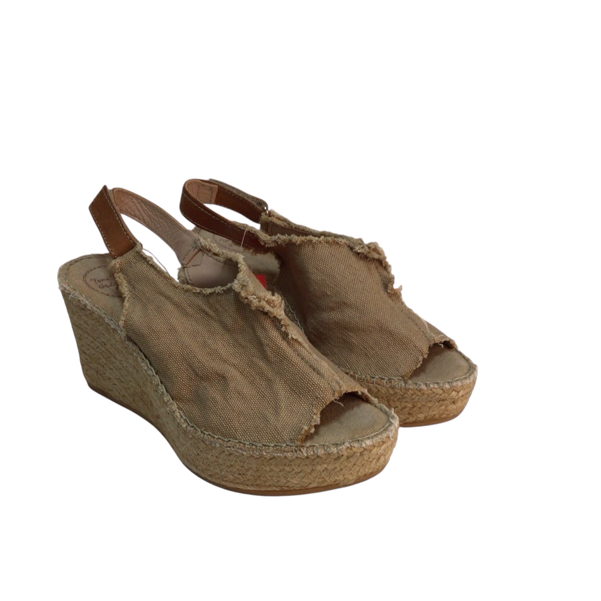 Toni Pons Canvas Wedge Sandal Size 6.5