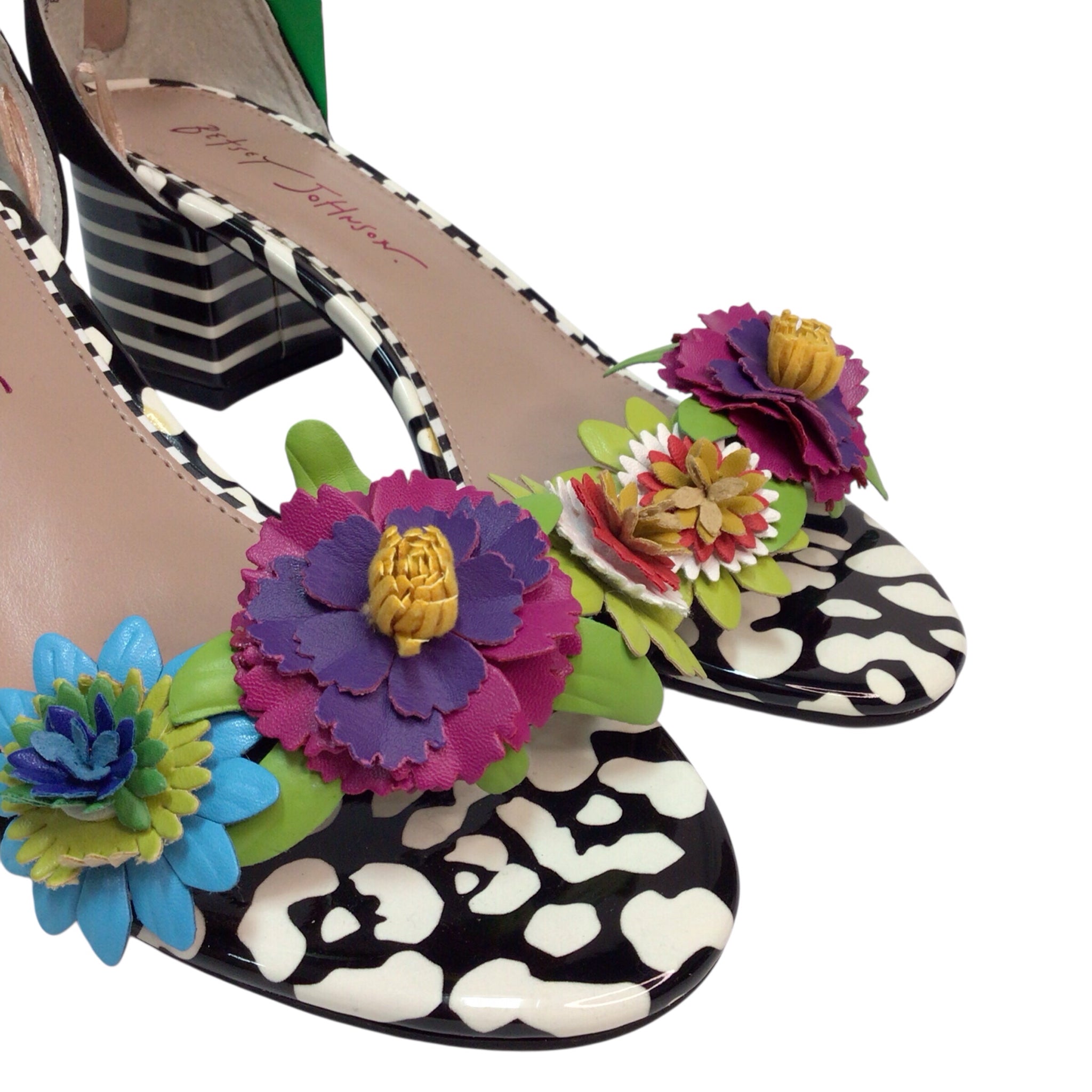 Betsey Johnson Indy Lore Floral Heels Size 7.5