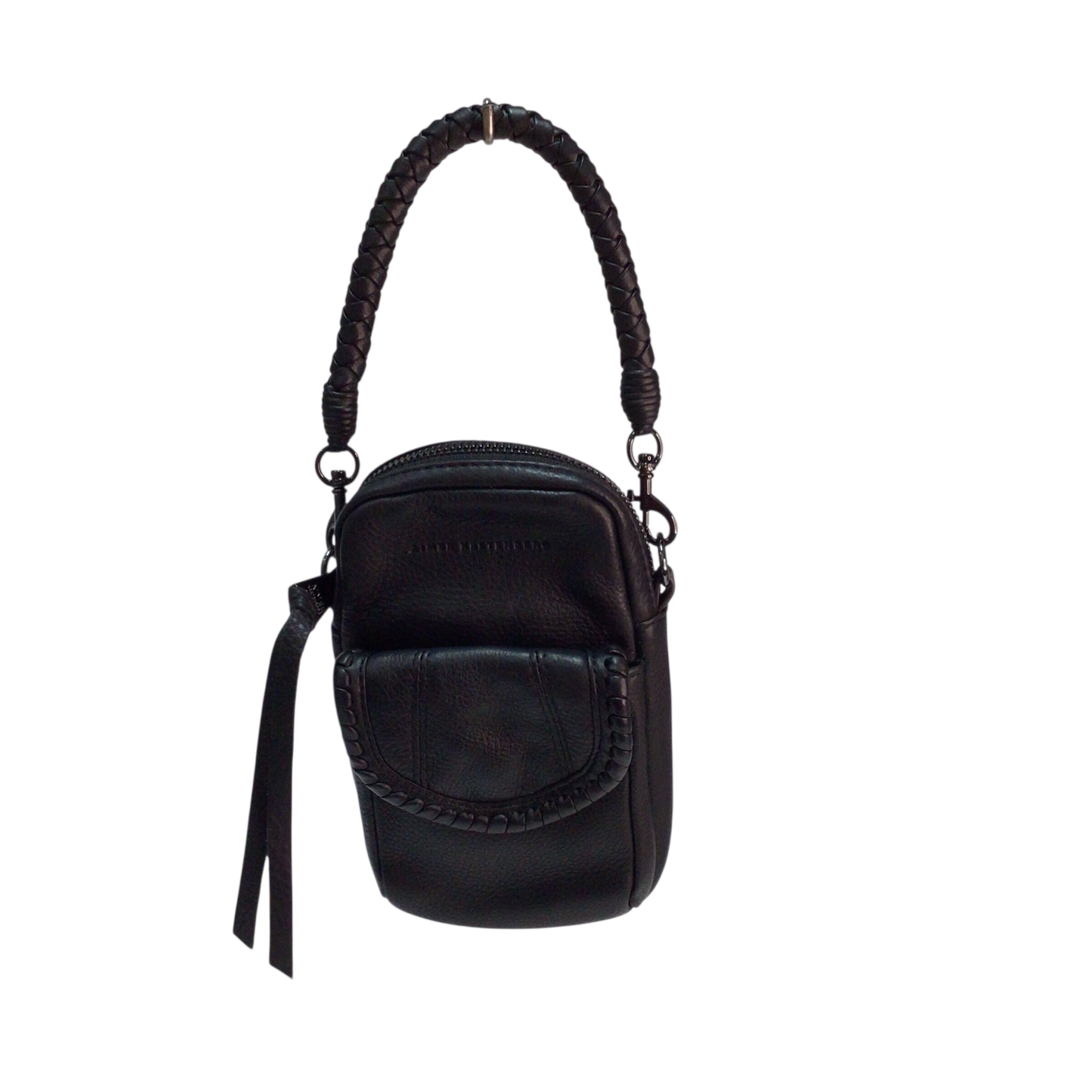 Aimee Kestenberg Leather Intention Phone Crossbody Bag  Wristlet Black