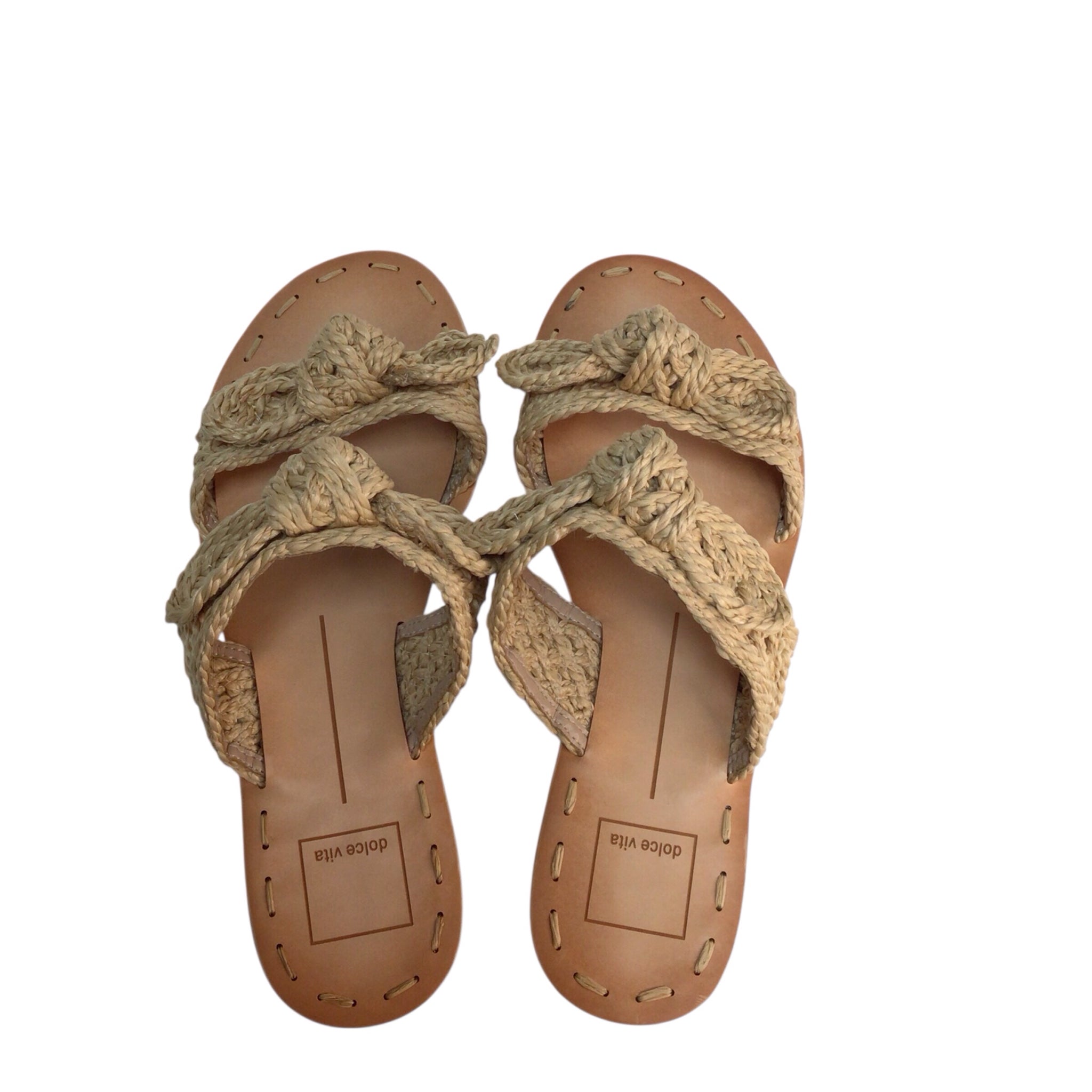 Dolce Vita Dinah Bow Double-Band Slide Sandals Size 7.5