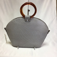 Load image into Gallery viewer, Patricia Nash Gray Satchel