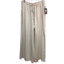 Load image into Gallery viewer, Vince Camuto Cream Stripe Wide Leg Pants Size Small NWT