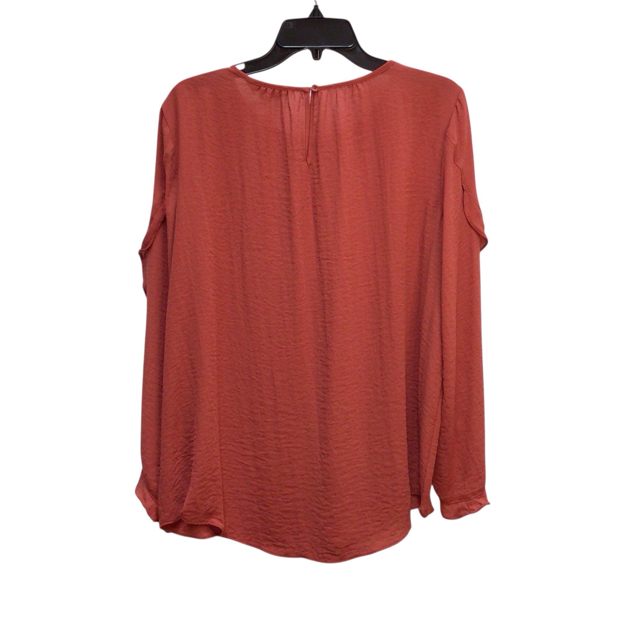 Simply Vera Rust Long Sleeve Top Size L