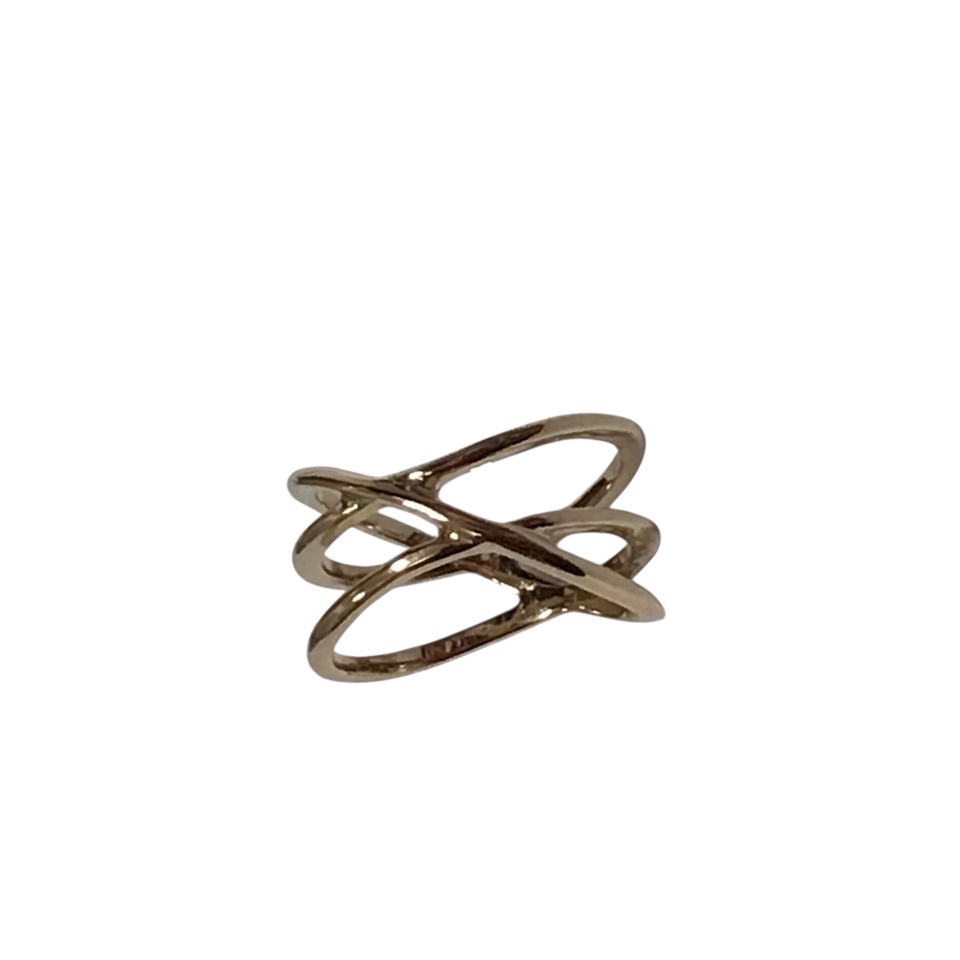 Premier Designs Serene Gold Tone Ring Size 8