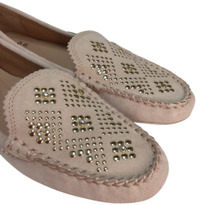 Donald Pliner Rebina Loafer Suede Sand Size 8