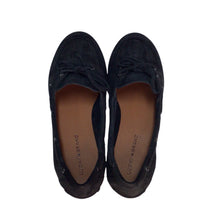 Load image into Gallery viewer, Lucky Brand Tineera Black Suede Loafers Size 8.5 M