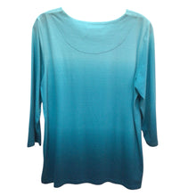 Load image into Gallery viewer, Alfred Dunner Blue Long Sleeve Top Size S