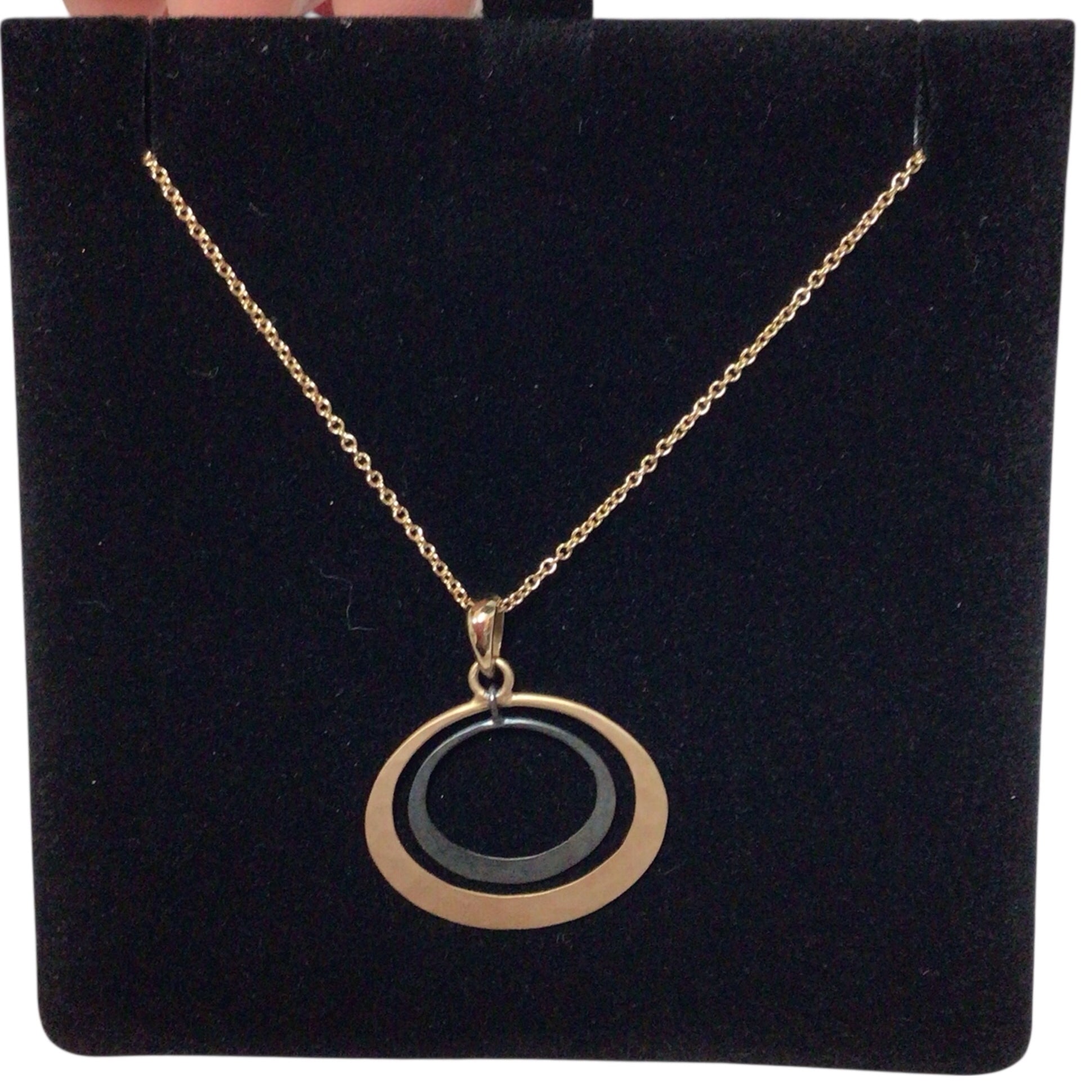 Toby Pomeroy 14K Gold Eclipse Necklace
