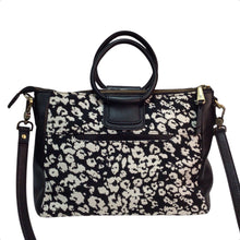 Load image into Gallery viewer, HOBO Sheila Black White Satchel Crossbody Bag