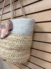 Load image into Gallery viewer, Sakroots Brave Beauty Artist Circle Wicker Shoulder Beach Tote Bag Large