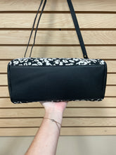 Load image into Gallery viewer, Hobo Sheila Crossbody Satchel Bag Black And White Leopard