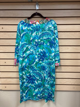 Load image into Gallery viewer, Caribbean Joe Long Sleeve Dress Blue, Pink, And White Size Medium