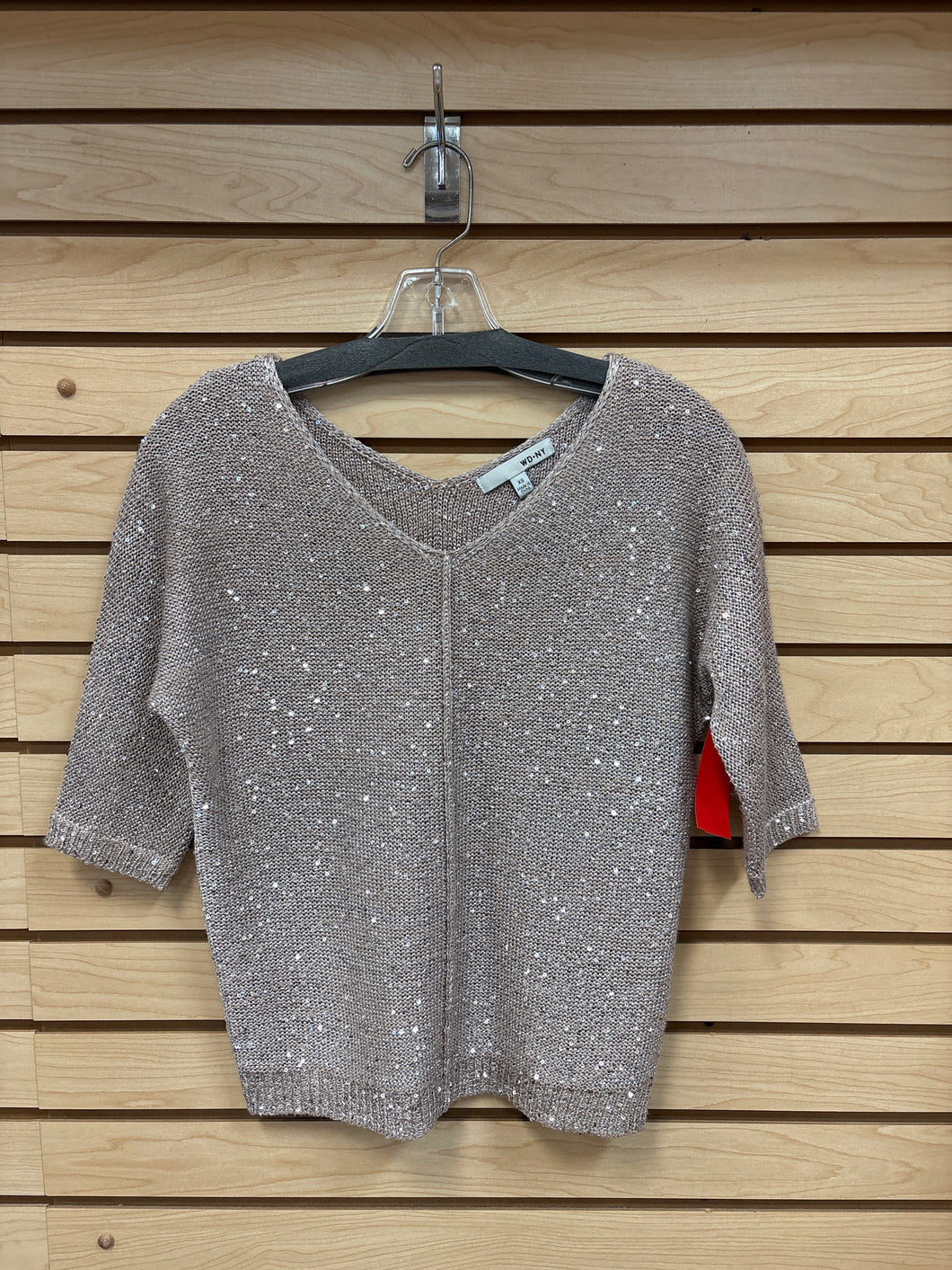 WD-NY Long Sleeve Top Taupe Size X-Small