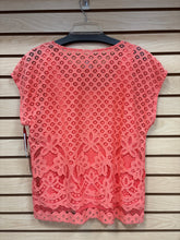 Load image into Gallery viewer, Ruby Rd Short Sleeve Top Orange Size Medium