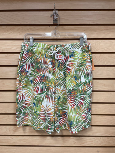 Coral Bay Shorts Green And White Size Medium