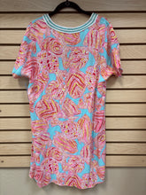 Load image into Gallery viewer, Lilly Pulitzer Short Sleeve Dress Pink, Blue, Orange Size Small