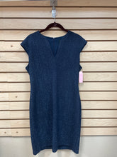 Load image into Gallery viewer, Connected Short Sleeve Dress Blue Size Petite 8