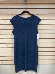 Connected Short Sleeve Dress Blue Size Petite 8