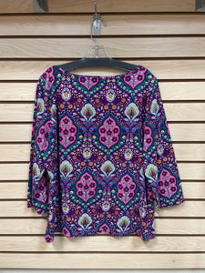 Talbots Long Sleeve Top Purple Size X-Large