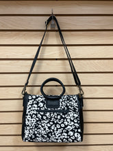 Load image into Gallery viewer, Hobo Sheila Crossbody Satchel Bag Black And White Leopard