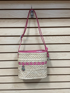 Brighton Shoulder Bag Tan And Pink