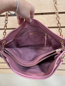 Tory Burch Britten Small Slouchy Shoulder Bag Pink