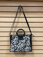 Load image into Gallery viewer, Hobo Sheila Crossbody Satchel Bag Black And White Leopard