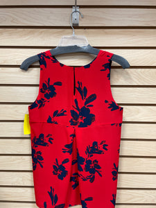 Mercer & Madison Sleeveless Top Red And Navy Size X-Small