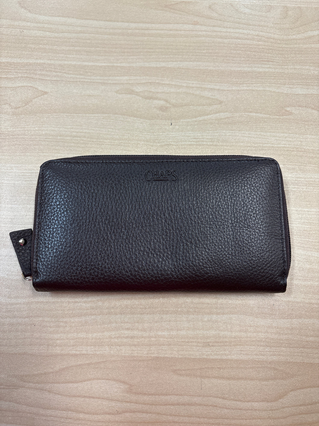 Chaps Genuine Leather Wallet Brown