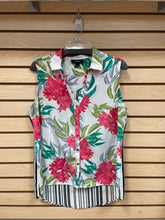 Load image into Gallery viewer, Alfani  Sleeveless Top White And Green Size Large