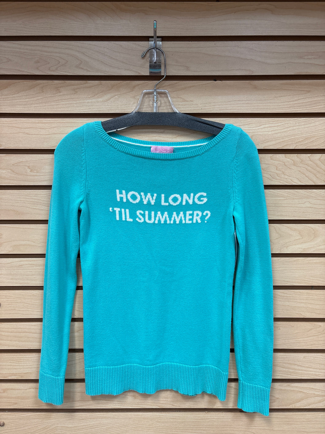 How Long 'Til Summer? Lilly Pulitzer Long Sleeve Top Blue Size X-Small