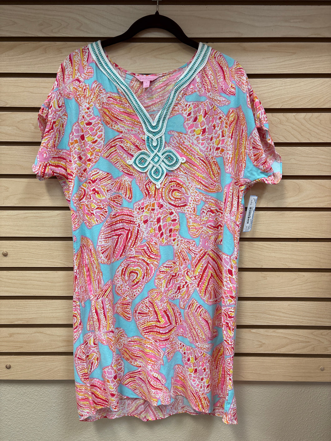 Lilly Pulitzer Short Sleeve Dress Pink, Blue, Orange Size Small