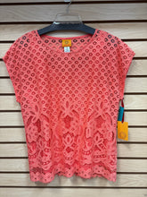 Load image into Gallery viewer, Ruby Rd Short Sleeve Top Orange Size Medium