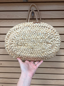 Sakroots Brave Beauty Artist Circle Wicker Shoulder Beach Tote Bag Large