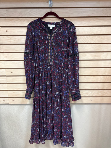 Michael Kors Long Sleeve Dress Multi Color Size 12