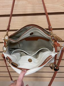 Valentina Crossbody Shoulder Bag Cream