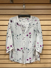 Load image into Gallery viewer, Adrienne Vittadini Long Sleeve Top Gray And Purple Size X-Large