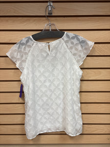 Maurices Short Sleeve Top White Size Small