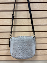 Load image into Gallery viewer, Brahmin Wilmington Suede Leather Crossbody Bag Gray