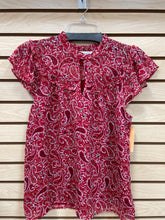 Load image into Gallery viewer, Loft Short Sleeve Top Red Size Small