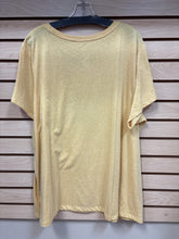 Load image into Gallery viewer, St. John&#39;s Bay Short Sleeve Top Yellow Size 3x