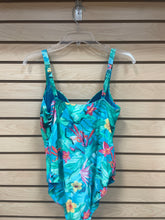 Load image into Gallery viewer, Niptuck One Piece Swimsuit Blue And Green Size 12