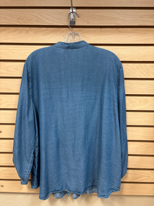 Ruby Rd Long Sleeve Top Blue Size X-Large