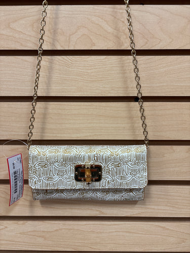 Lilly Pulitzer Crossbody Bag Cream And Gold