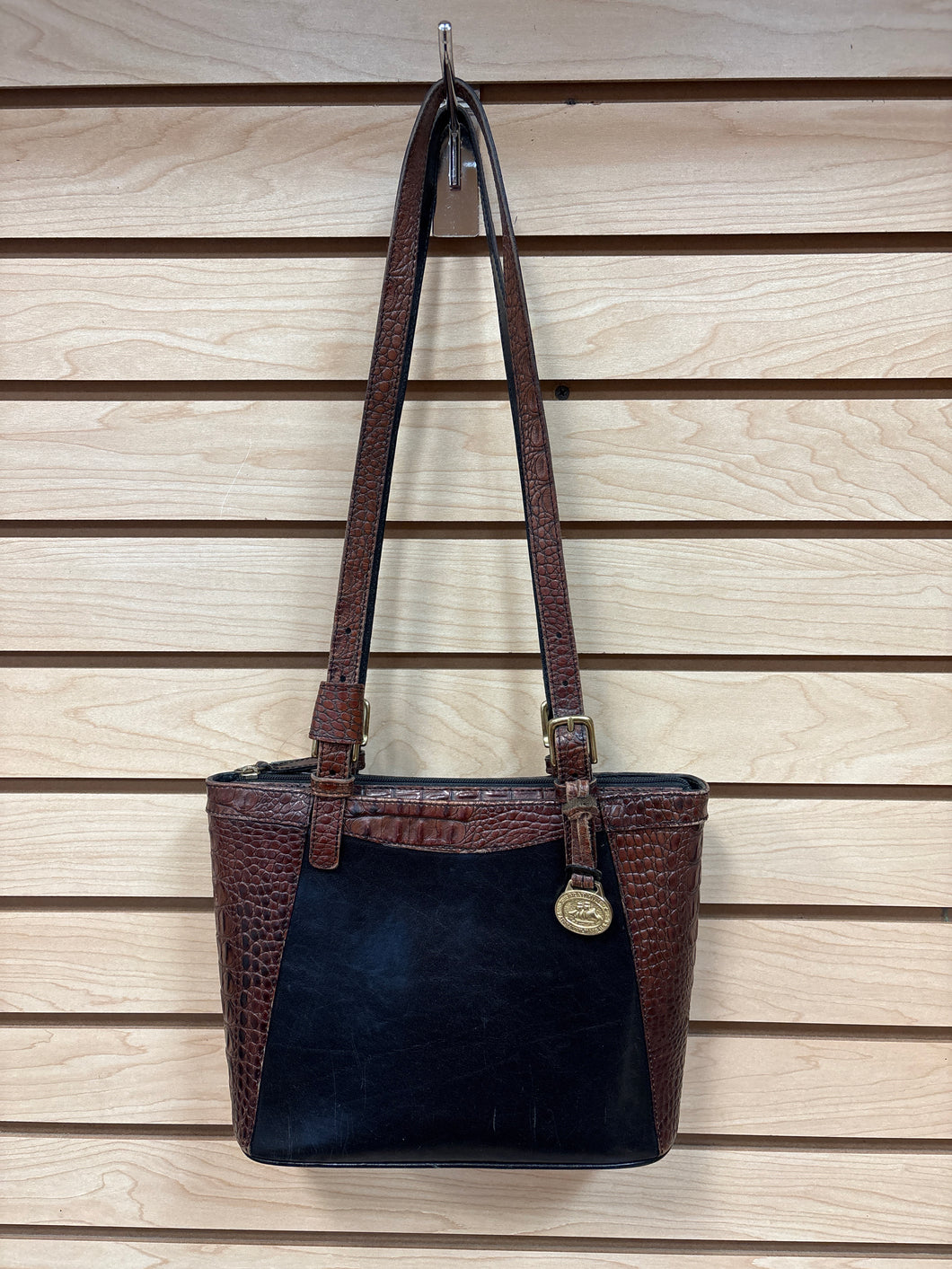 Brahmin Leather Shoulder Bag Brown